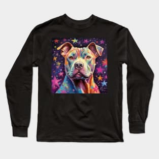 Staffy Painting Long Sleeve T-Shirt